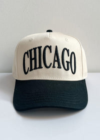 Chicago Puff Baseball Cap - Black