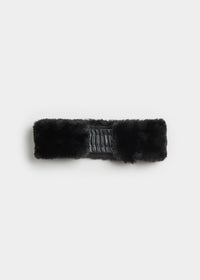 Mad Hatter Faux-Fur Headband - Black