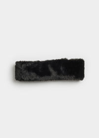 Mad Hatter Faux-Fur Headband - Black