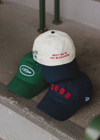 Meet Me In The Bleachers Dad Hat - Ivory & Navy