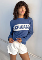 Chicago Block Stripe Sweater - Blue