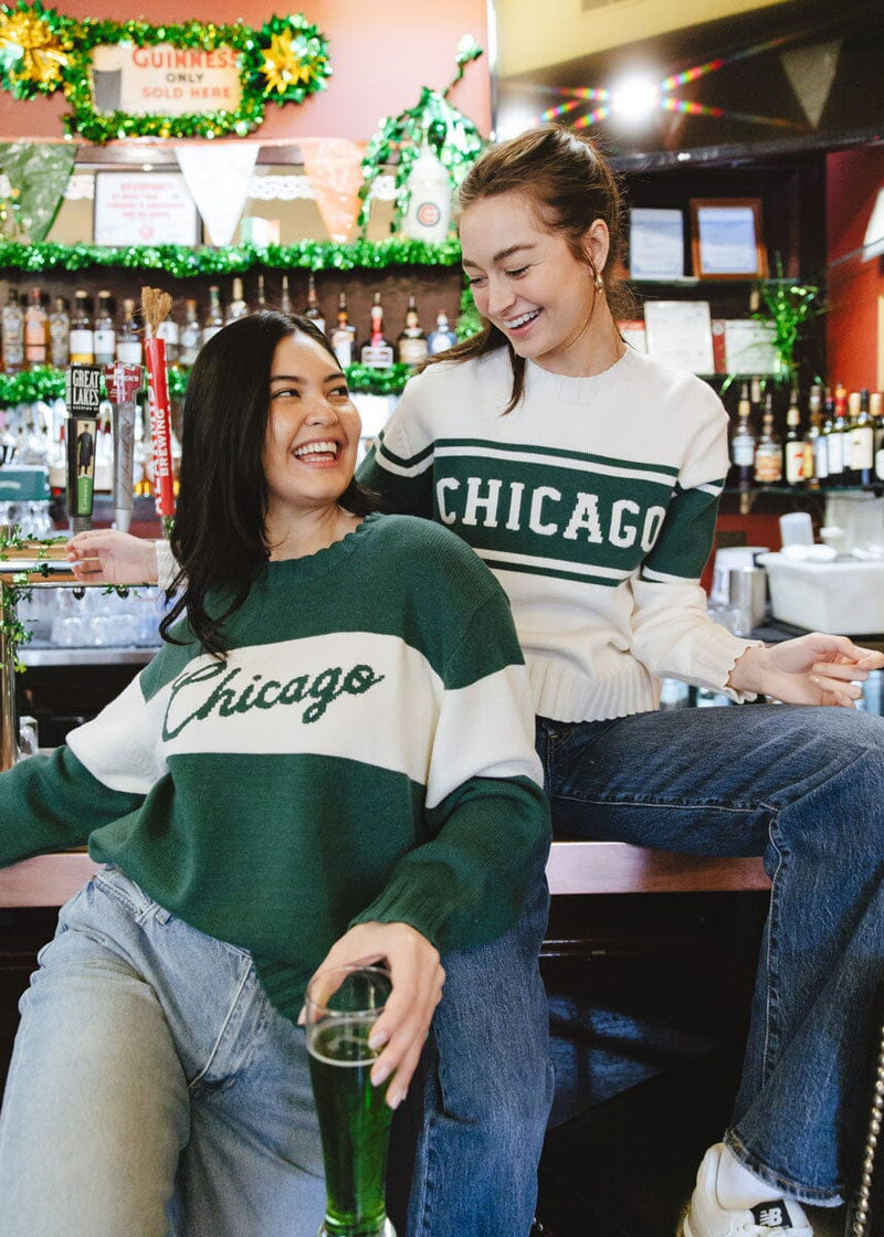 Chicago Triple Stripe Sweater - Green