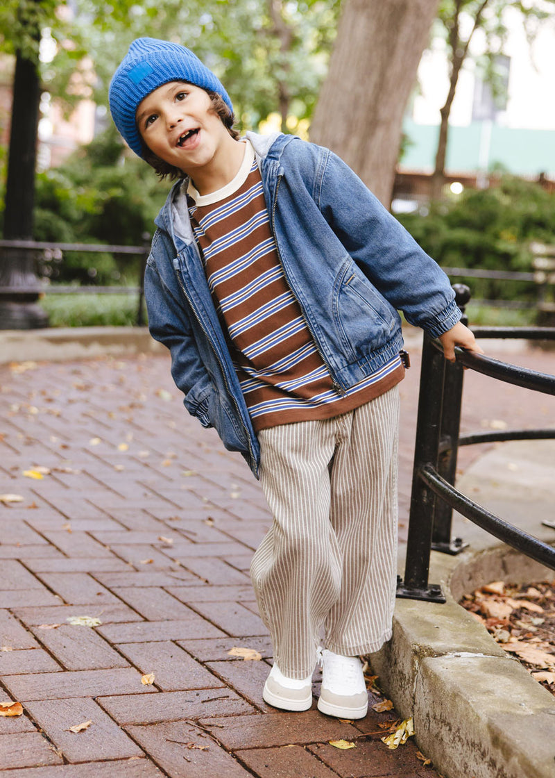 Toddler Mad Hatter Ribbed Knit Beanie - Cobalt