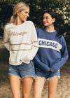 Chicago Block Stripe Sweater - Blue