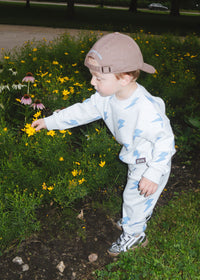 Lightning Bolt Sweatsuit Set - Blue