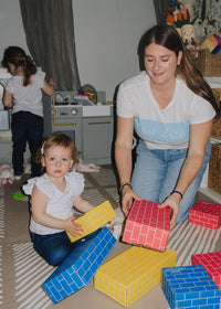 Oui Bebe Vintage Cursive T-Shirt - Blue