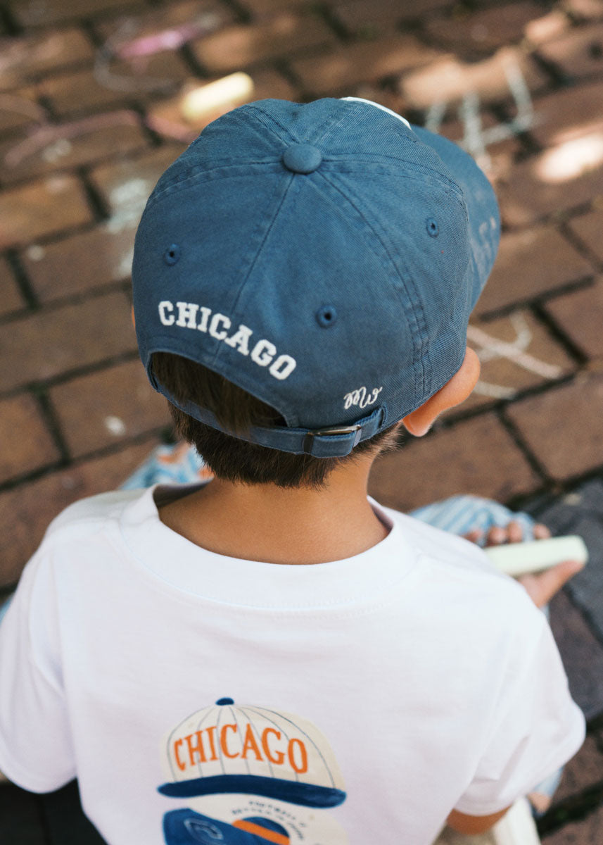 Toddler C Is for Chicago Dad Hat - Blue