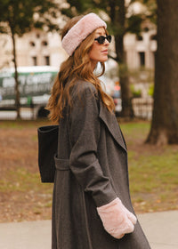 MAD HTR Faux Fur Headband - Blush