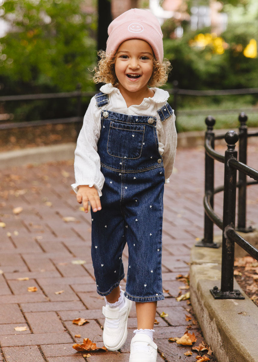 Youth Mad Hatter Smiley Cuff Beanie - Pink