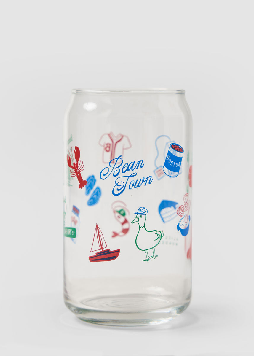 Boston Icons Can Glass