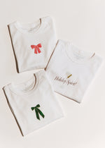 Holiday Spirit Baby Tee - White