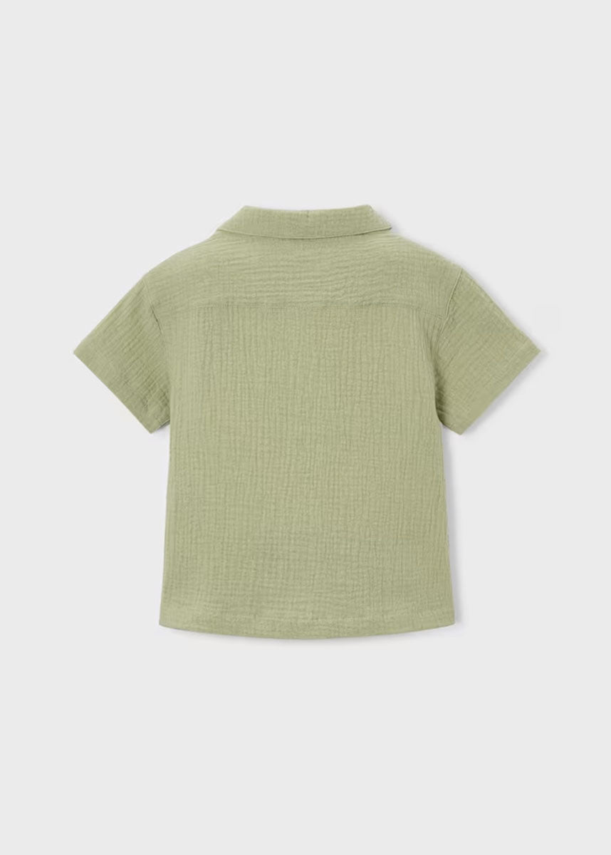 Callum Linen Button Down - Bamboo