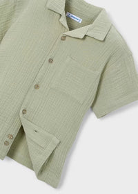 Callum Linen Button Down - Bamboo
