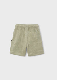 Callum Linen Wide Leg Shorts - Bamboo