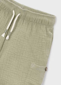 Callum Linen Wide Leg Shorts - Bamboo