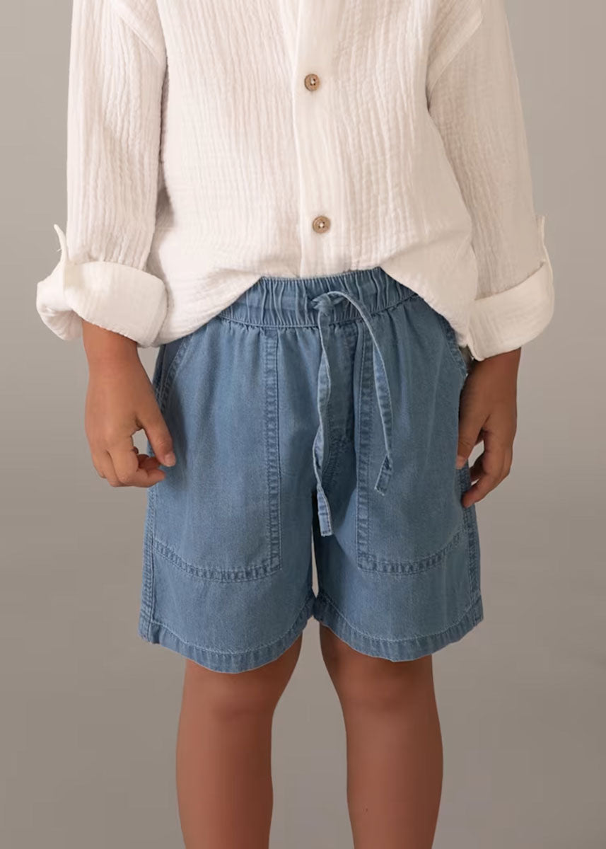 Declan Denim Bermuda Short - Medium Wash