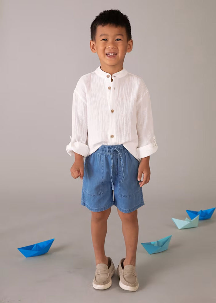 Declan Denim Bermuda Short - Medium Wash