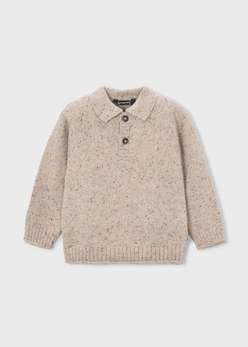 Mason Polo Sweater - Tweed