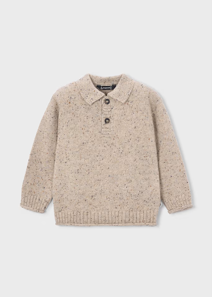 Mason Polo Sweater - Tweed