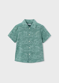John Joe Button Down - Seaweed