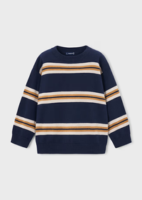 Vance Striped Sweater - Ink