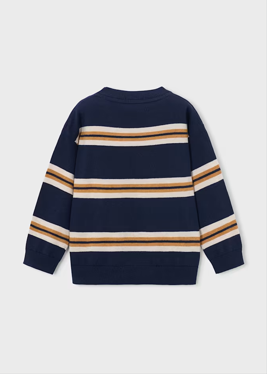 Vance Striped Sweater - Ink