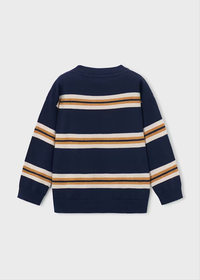 Vance Striped Sweater - Ink