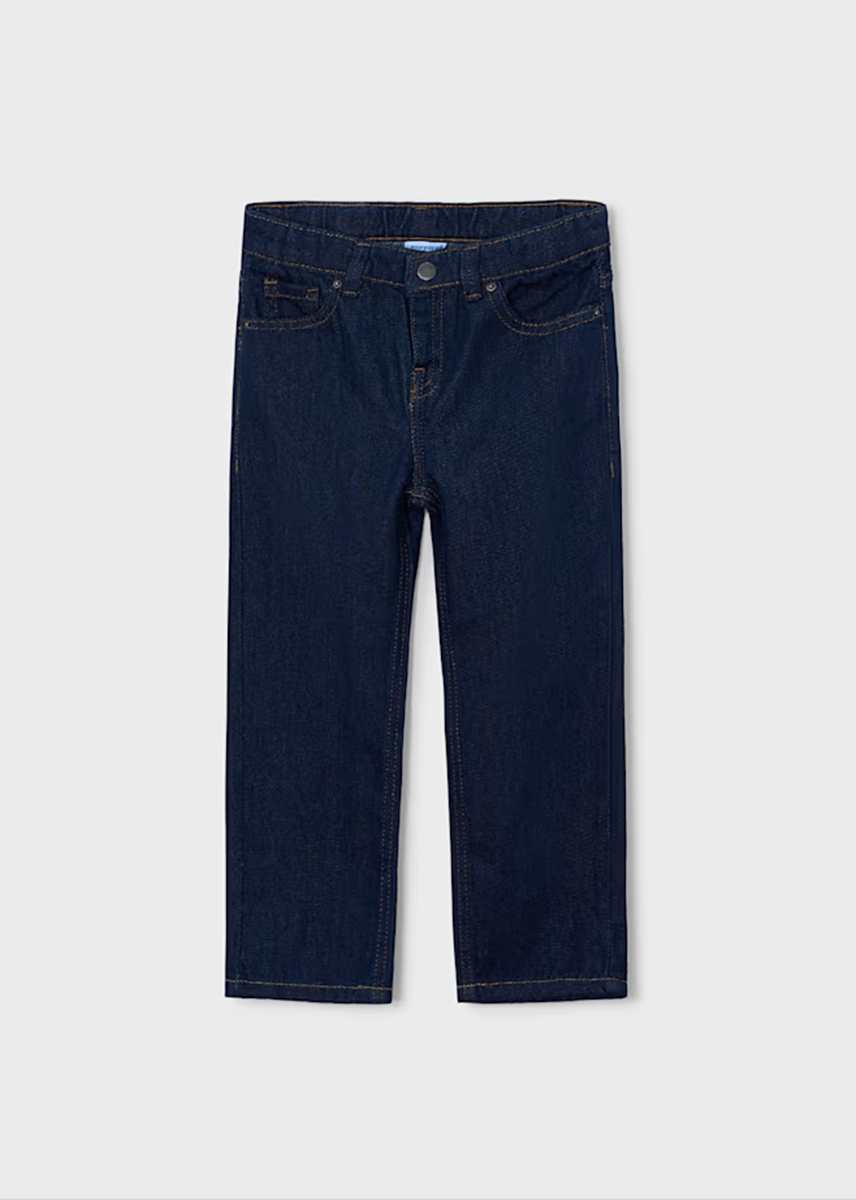 Henri Wide Leg Denim Pants - Dark Indigo