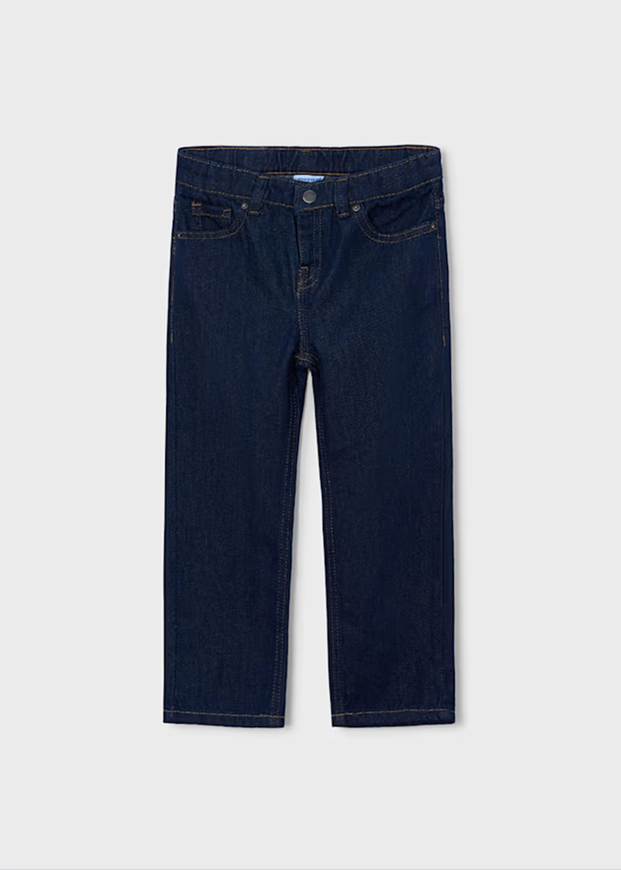 Henri Wide Leg Denim Pants - Dark Indigo