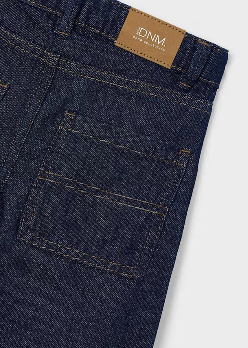 Henri Wide Leg Denim Pants - Dark Indigo