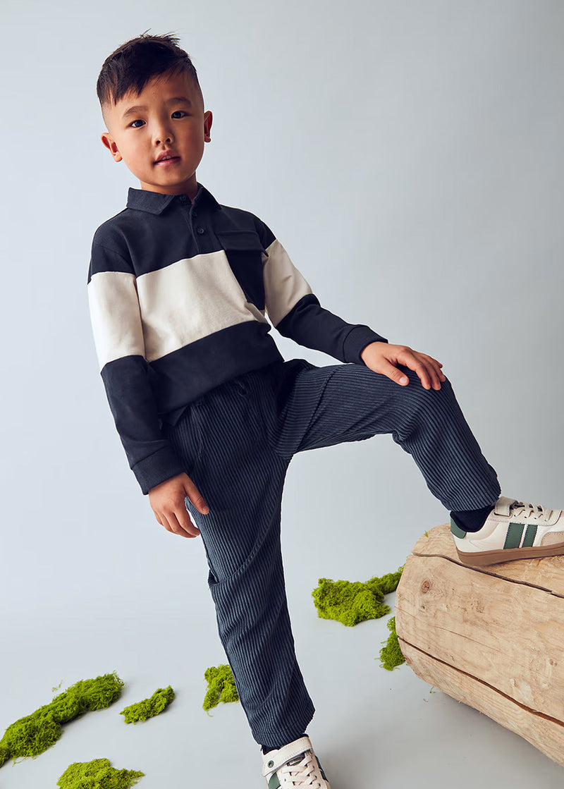 Oscar Corduroy Joggers - Navy