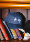 Chi City Cursive Dad Hat - Breaker Blue