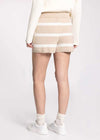 Brighton Shorts - Heather Khaki White Stripe