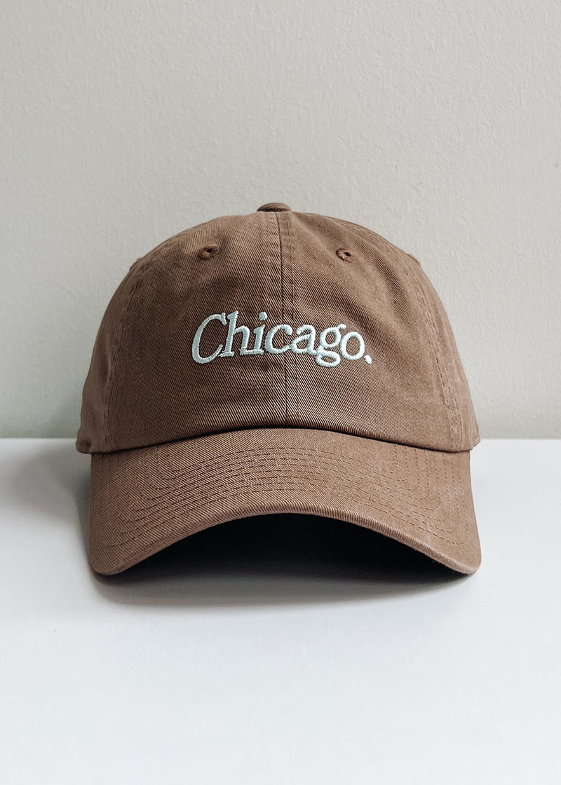 Chicago. Dad Hat - Espresso & Blue