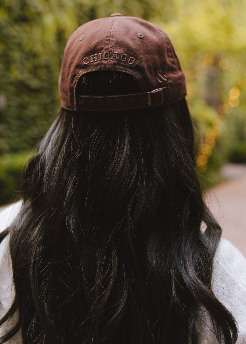 C Is For Chicago Dad Hat - Chocolate