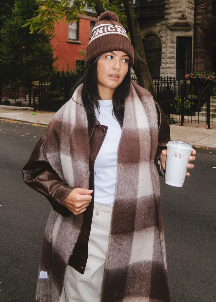 MAD HTR Chicago Pom Beanie - Adult - Chocolate