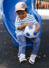 Toddler Chicago. Dad Hat - Espresso & Blue