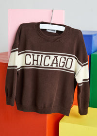 Chicago Mini Athletic Sweater - Espresso
