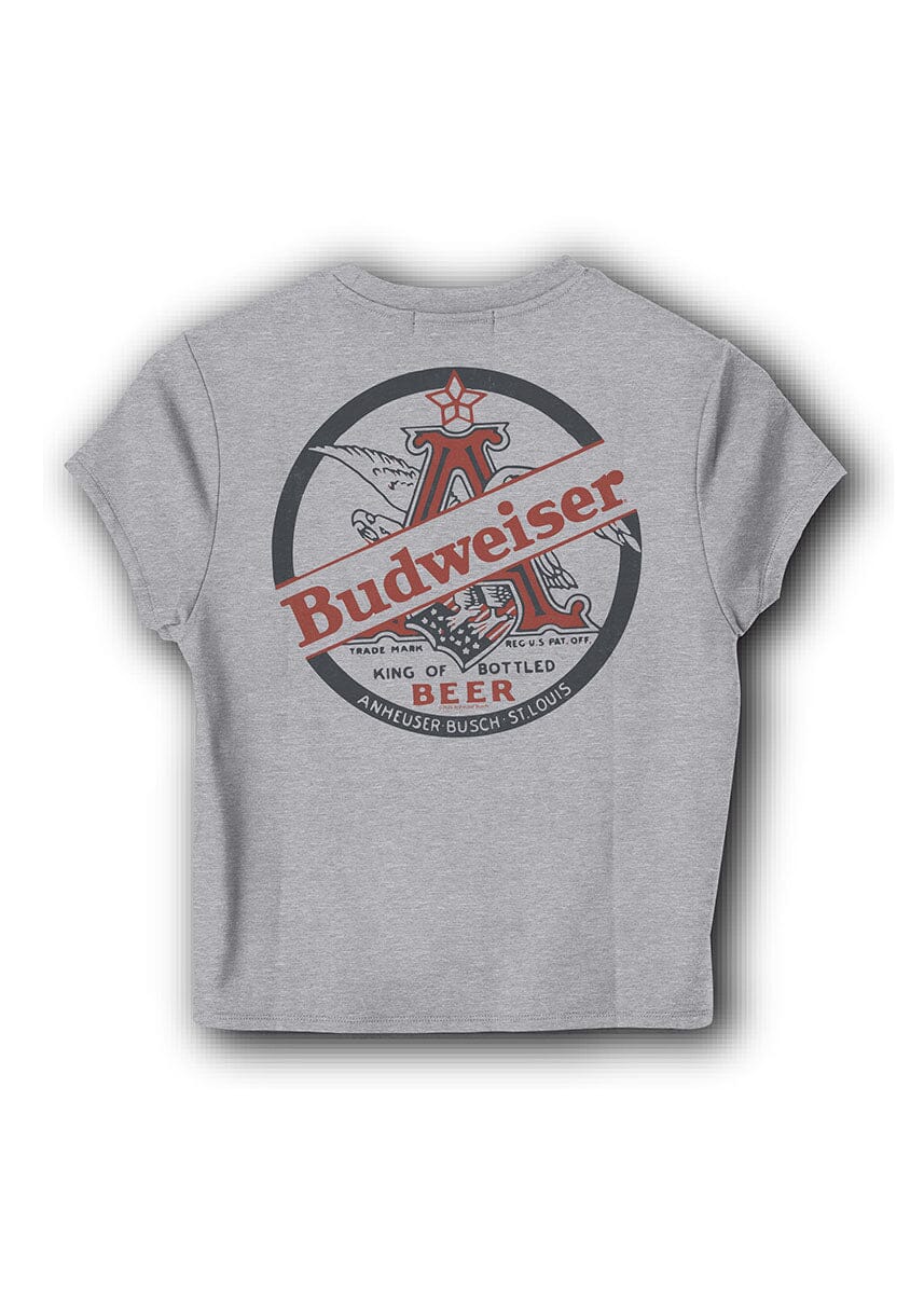 Bud Anheuser Busch Tee - Heather Grey