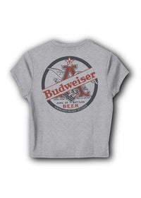 Bud Anheuser Busch Tee - Heather Grey