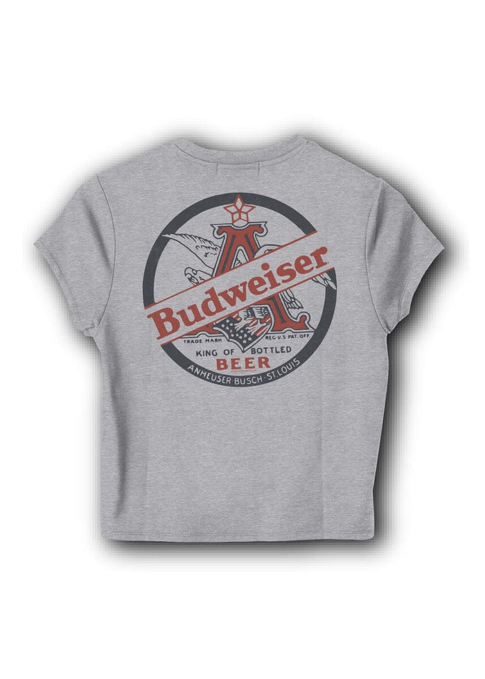 Bud Anheuser Busch Tee - Heather Grey