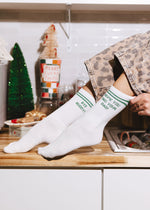 Bye Buddy Long Crew Socks - Ivory