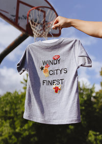 Chicago Basketball Patches Toddler Tee