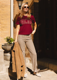 Chicago Crop Collegiate Puff - Maroon