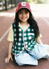 Toddler C Is For Chicago Dad Hat - Burgundy