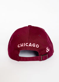 Chi Dad Hat - Burgundy & Pink