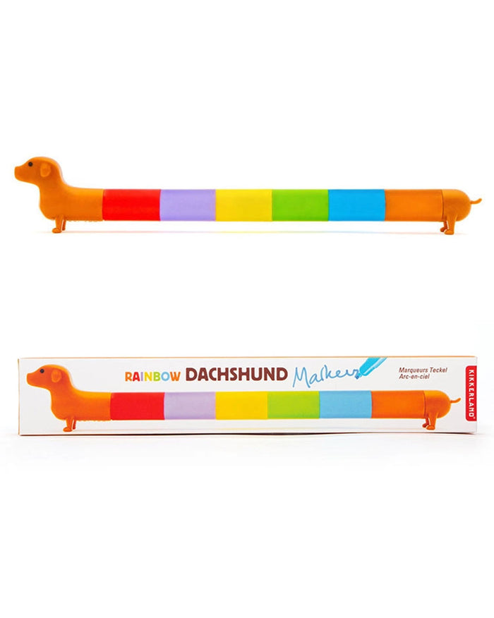 Rainbow Dachshund Markers