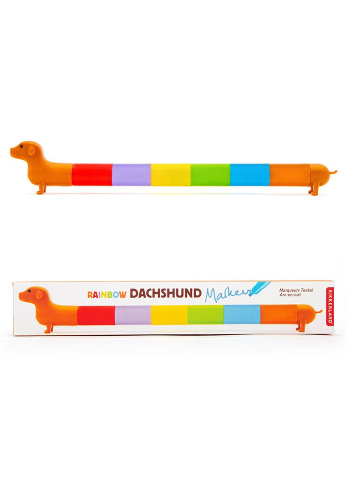 Rainbow Dachshund Markers