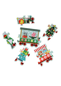 Christmas Train Shaped Floor Puzzle