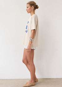 Fish Graphic Tee - Dove